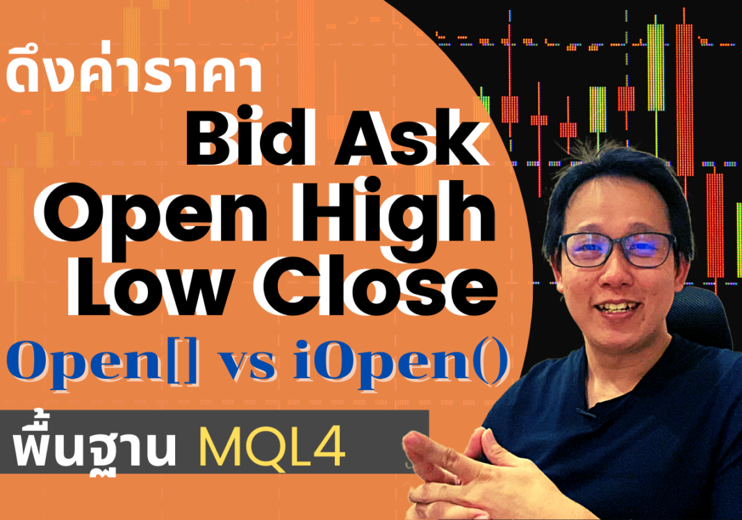 พื้นฐาน MQL4 Bid Ask Open High Low Close iOpen iHigh iLow iClose